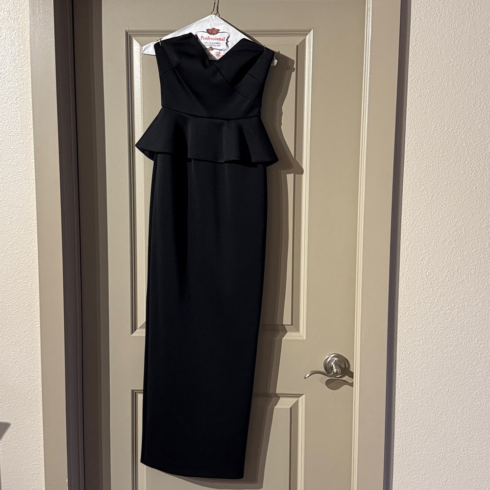 bebe Black Strapless Dress